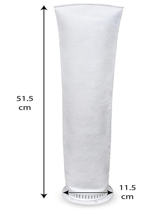 KRPLUS Sediment Bag Filter 20 Inch, Filter Bag 5 Micron for Filtering Sand, Dirt, Rust from Water (20 inch x 4 Inch OD Dia, PP, White, Pack of 2) - Image 4